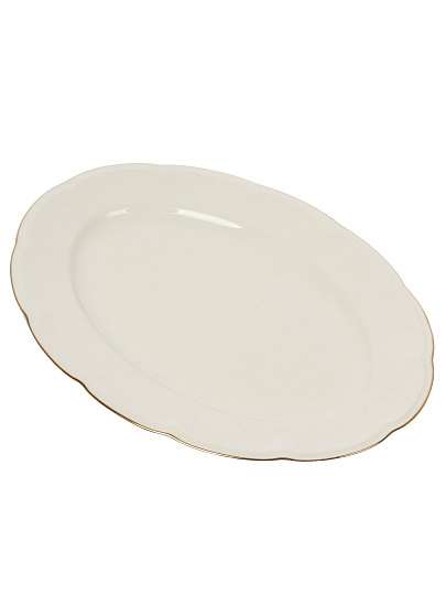 Блюдо фарфор, овальное, 17.7х25.2 см, Афина, Blue bird, BB-OD25-0102g