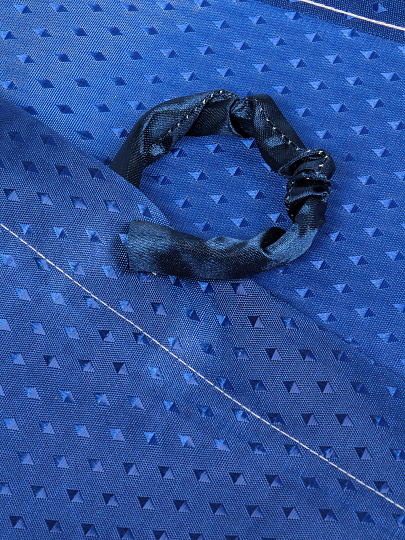 Штора для ванн 180х180 см, ПЭ, Синий ультрамарин однотонная, с кольцами, Y4-11142