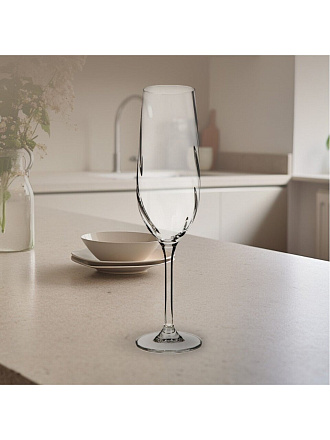 Бокал для шампанского, 270 мл, стекло, 2 шт, Bohemia, CREX OPTIC, 91L/1SJ86/0/00000/270-264