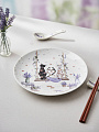Набор тарелок закусочный, фарфор, 2 шт, 20.5 см, круглый, Лавандовые коты, Lefard, 425-167 - фото 3