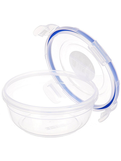 Контейнер пищевой пластик, 0.8 л, круглый, воздухонепроницаемый, DDStyle, 30502