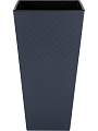 Горшок для цветов пластик, 34 л, 30х30х56.4 см, вулканический серый, InGreen, Manhattan Cube, IG671410026 - фото 4