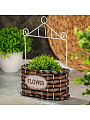 Кашпо подвесное 18х10х27 см, Плетение, Y4-6520