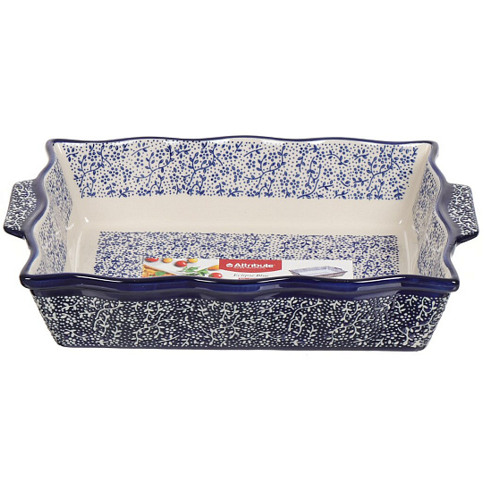 Форма для запекания керамика, 20х30 см, прямоугольная, синяя, Attribute, Eclipse blue, ABK102-SRT-B
