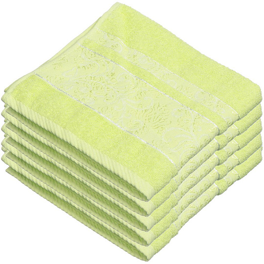Полотенце банное 70х140 см, 380 г/м2, махра, Sarmasik, Brielle, лайм, Турция, 1217-62462