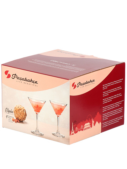 Бокал для шампанского, 220 мл, стекло, 4 шт, Pasabahce, Элизия, 440328B