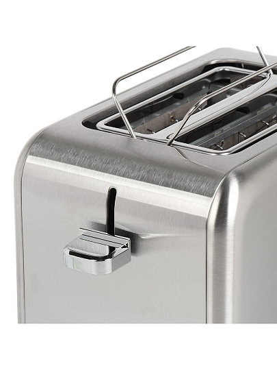 Тостер Pioneer, TS200, нержавеющая сталь, 950 Вт, 2 тоста, механический, серебряный