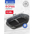 Форма для запекания керамика, 24х13.5х4.5 см, 0.58 л, прямоугольная, черная, Daniks, Полночь, Y4-8731