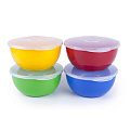 Миска пластик, круглая, 1 л, с крышкой, П-50-27-1ТХ, в ассортименте - фото 3