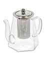 Чайник заварочный стекло, металл, 1 л, с ситечком, B050185 - фото 6
