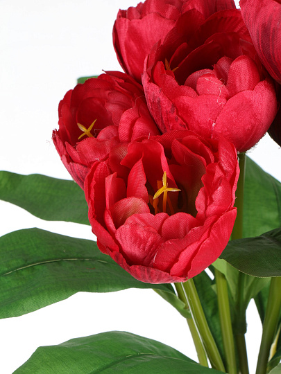 Цветочный букет искусственный Тюльпаны, декоративный, 9 шт, 43 см, 535-338