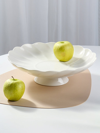 Ваза для фруктов, фарфор, на ножке, 30.5 см, Bonjart, 202500