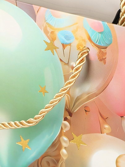 Пакет подарочный бумага, 26х10х32 см, в ассортименте, праздничный, Праздничный, Y4-8811