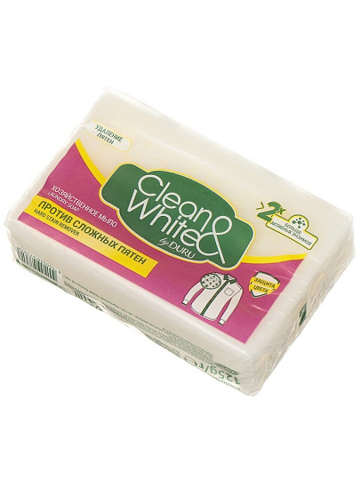 Мыло хозяйственное от пятен, Duru, Clean&amp;White, 120 г, 504948