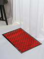 Коврик придверный, 40х60 см, прямоуг, 100% полиэстер, влаговпит, бордо., ромб, Жаккард , HP-203