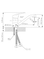 Смеситель для раковины, Cronwil, с картриджем, CP036-45 - фото 5