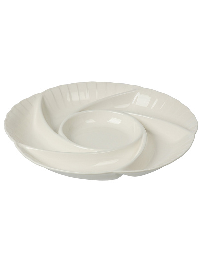 Менажница фарфор, 27.2 см, 6 секций, Blue bird, Диана, BB-PD27-0101