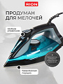 Утюг Rion, SZ-8016, 2200 Вт, керамика, вертикальное отпаривание, противокапельная система, 1.85 м, голубой - фото 7