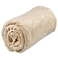Плед 1.5-спальный, 150х200 см, велсофт жаккард, 100% полиэстер, CL Home, Magnolia, бежевый, 150/003-MAG/LA - фото 7