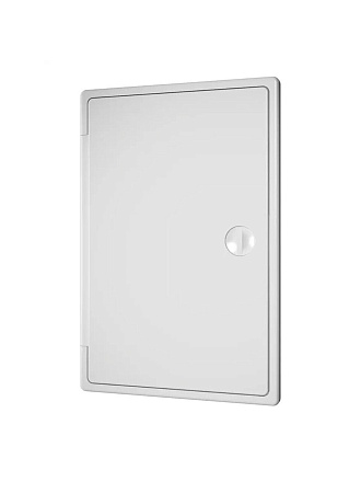 Лючок вентиляционный пластик, 200х300 мм, с ручкой-задвижкой, белый, ERA, ЛТ2030П