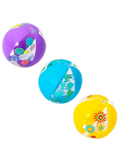 Мяч надувной, 51 см, в ассортименте, 20", Bestway, Дизайнерский, 31036