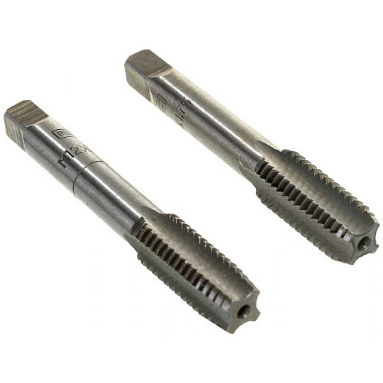 Метчик метрический, М12, 1.75 мм, 2 шт, Сибртех, 76634