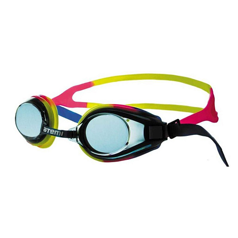 Очки для плавания Atemi, силикон (син/роз/желт), M105, 00000098163