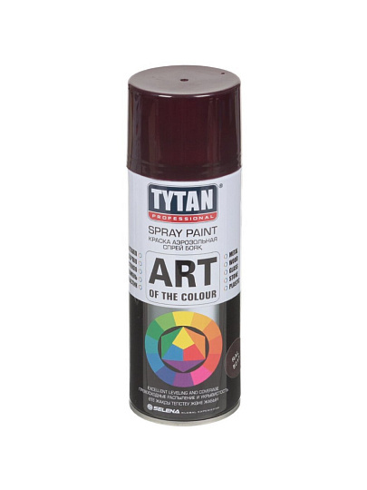 Эмаль аэрозольная, Tytan, Professional, универсальная, акриловая, глянцевая, коричневая, RAL 8017, 400 мл, 0.283 кг