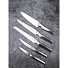 Набор ножей 6 предметов, 21, 21, 21,12.5,10 см, нержавеющая сталь, рукоятка нержавеющая сталь, с подставкой, дерево, Taller, TR-22012 - фото 5
