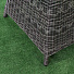 Мебель садовая Green Days, Элит Премиум, графит, стол, 118х118х75 см, 4 кресла, подушка черная, CYH1830W - фото 4