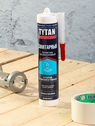 Герметик силиконовый, санитарный, Tytan, 17469, 280 мл, бесцветный