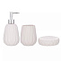 Набор для ванной 3 предмета, Vetta, Тиснение, в ассортименте, керамика, 463-967 - фото 4