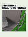 Качели садовые 2-местные, 135х110х153 см, 110 кг, Ирэн, серые, C060010, металл - фото 2