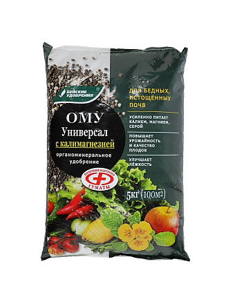 Удобрение универсальное, с калиемагнезией, органоминеральное, 5 кг, БХЗ