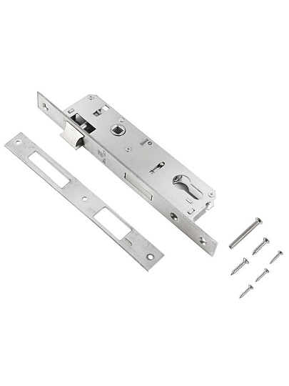 Замок врезной Булат, ЗВ 4-1.30.85.23.08, 15 886, без ручки, цилиндровый, универсальный, для узкопрофильных дверей