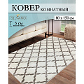 Ковер интерьерный 0.8х1.5 м, Silvano, Gold Shaggy, прямоугольный, цв. White/White, 0A297A - фото 6