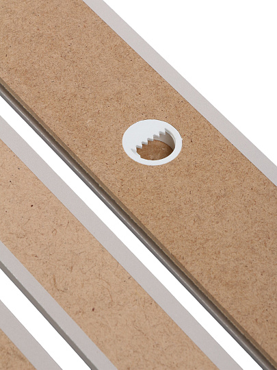 Экран для радиатора, МДФ, 1200х600 мм, прямоугольный, серый DE LUXE, реечный, Стильный Дом