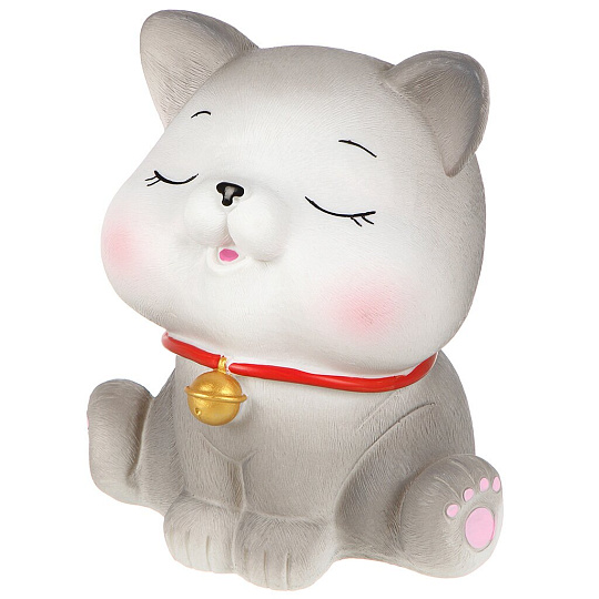 Копилка Котик, 15х15х18 см, пластик, A240035