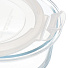 Контейнер пищевой жаропрочное стекло, 0.95 л, круглый, с крышкой, Daniks, HSFR-950F - фото 6