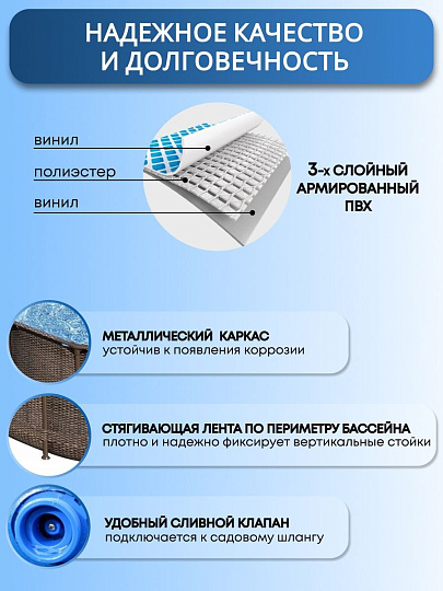 Бассейн каркасный Bestway, 366х100 см, Steel Pro Max, 56709BW, фильтр-насос, лестница, 9150 л