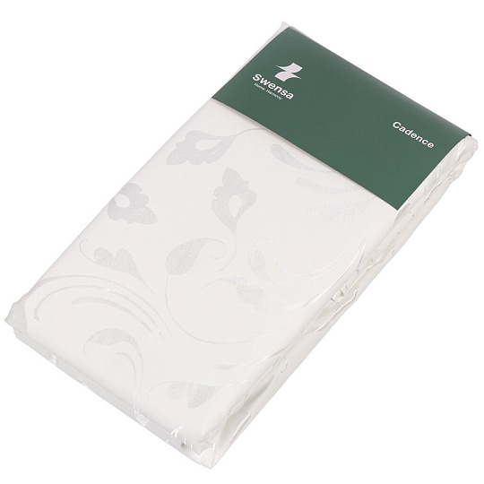 Штора для ванн 180х200 см, полиэстер, Swensa, Cadence, белая, SWC-90-78