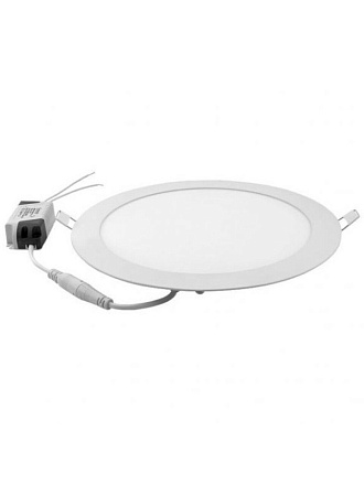 Светильник светодиодный встраиваемый RW16, 18 Вт, 6000 К, 225 мм, холодный свет, круг (2 шт.), General Lighting Systems, 412172