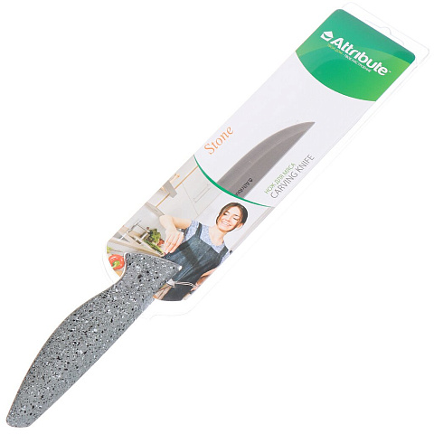 Нож кухонный Attribute, Stone Pan, филейный, нержавеющая сталь, 15 см, рукоятка пластик, AKN015/AKS136