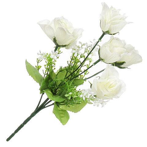 Цветок искусственный декоративный пасхальный, Роза, 30 см, в ассортименте, FP215