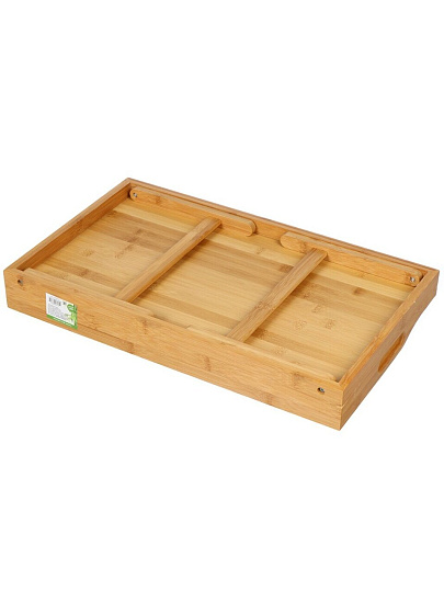 Столик для завтрака бамбук, 50х30х6 см, прямоугольный, ST24050B-2