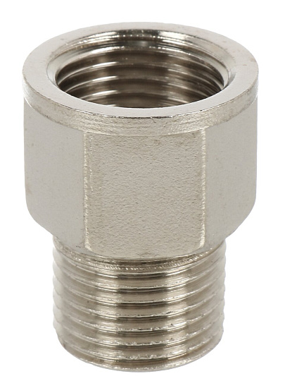 Переходник 12х1/2", ш-г, серебреный, наружная резьба, РосТурПласт