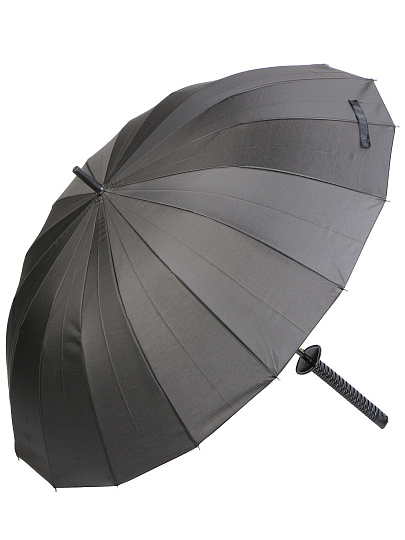 Зонт полуавтомат, трость, 16 спиц, 68 см, черный, Y4-11564