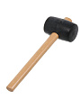 Киянка 680 г, резина, рукоятка дерево, Bartex, Евро, 162878 - фото 3