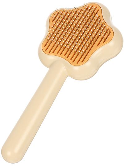 Щетка для вычесывания животных самоочищающаяся, звезда, 20х9.5х5 см, Y4-11397