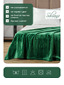Плед евро, 200х220 см, 280 г/м2, микрофибра, 100% полиэстер, Silvano, Сильвия, зеленый - фото 6